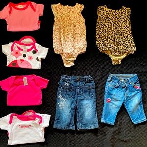 Lot of 8 Size 3-6 Month Girls Items